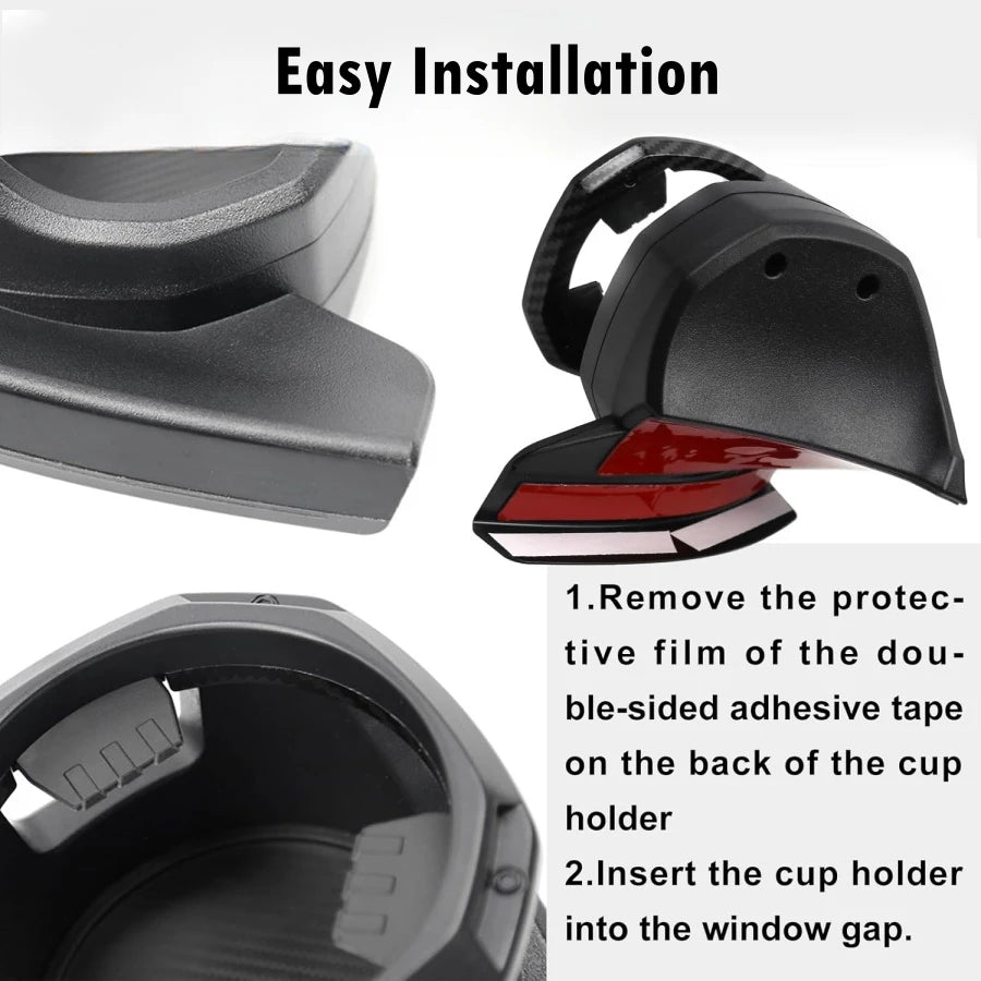 For Jeep Wrangler JL JLU 4XE 2018-2025 Gladiator JT ABS Door Cup Holder Left & Right Side Cup Holder Accessories