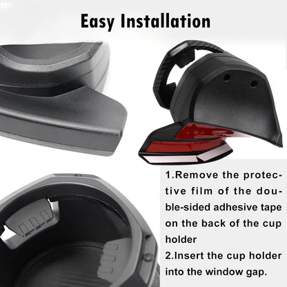 For Jeep Wrangler JL JLU 4XE 2018-2025 Gladiator JT ABS Door Cup Holder Left & Right Side Cup Holder Accessories