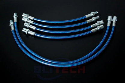 Stainless Racing Steel Brake Line Kit Cables For BMW E36 E34 E32 Red Blue Silver Black