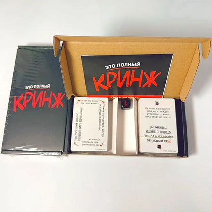 Кринж Funny Social Awkward Moments Card Game for Parties Multiplayer Tabletop Entertainment Board Games Juegos De Mesa