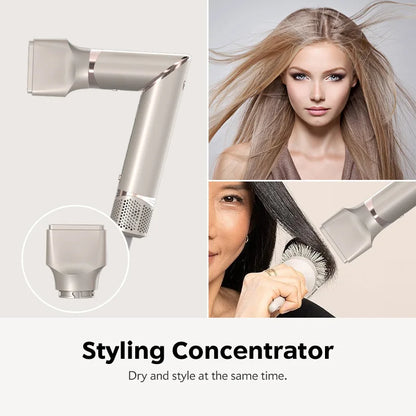 TINSOL New 8-in-1 Multi-Function Hair Dryer Set & Air Styling Curling Iron Set Hair Design Tools with Foldable Hair Dryer