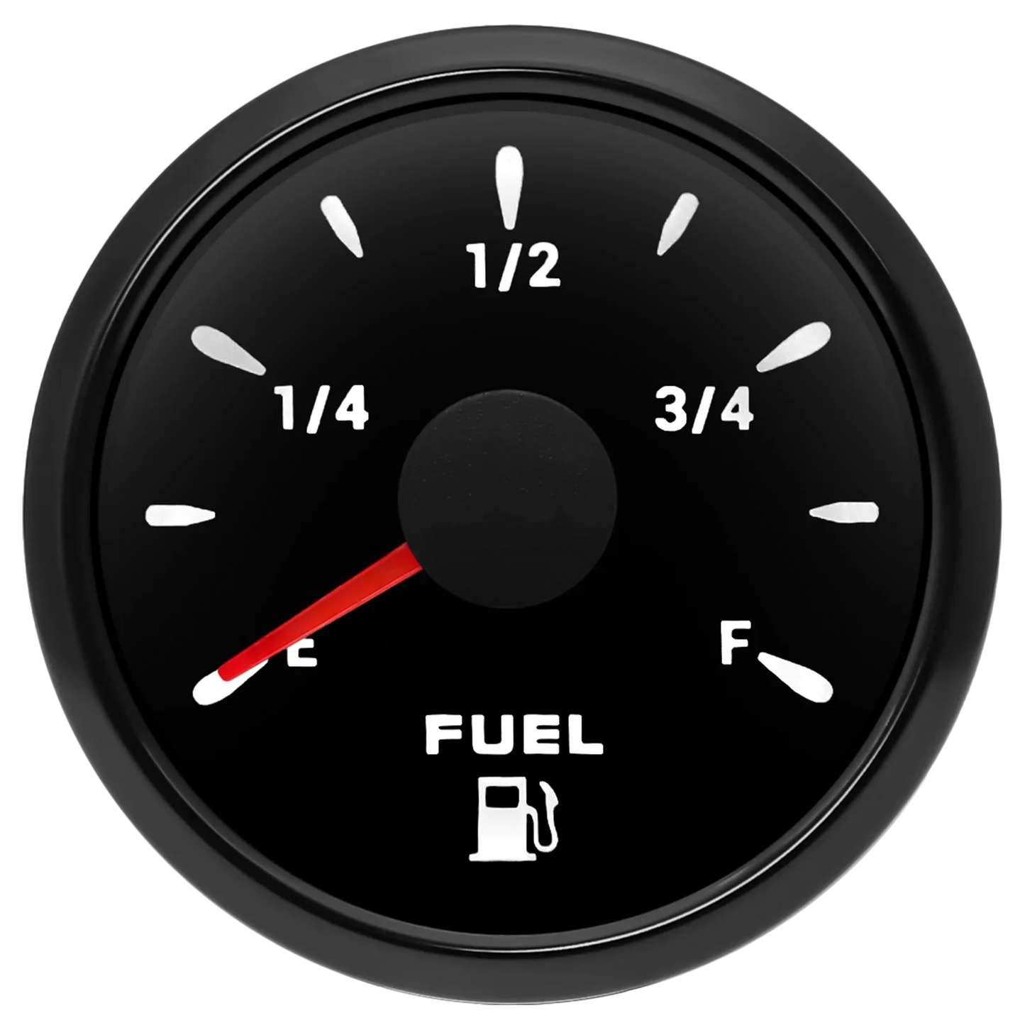 52mm Marine Boat Fuel Level Gauge 7-color backlight Digital pointer Fuel Gauge+100-500mm Fuel level sensor Digital car gauge