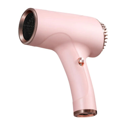 Rechargeable Cordless Hair Dryer Two Speeds Portable Powerful Blow Dryer for Home Dormitory Travel Use