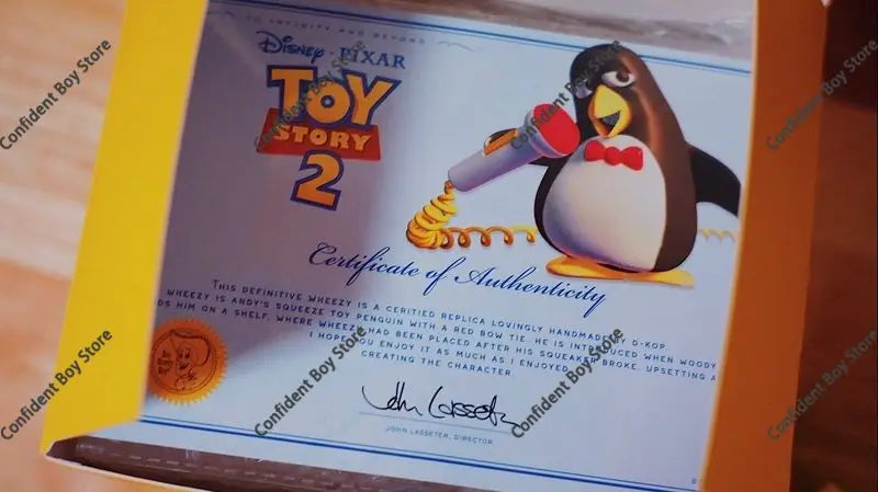 D-KOp Handmade Artist Customized Product Pixar Toy Story Wheezy Rubber Model Toy Squeeze It And It Will Make A Sound