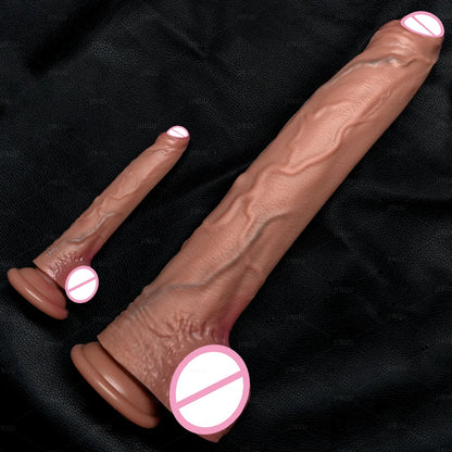 Realistic 5 Sizes Big Dildo Silicone Suction Cup Huge Penis Couples Masturbation Soft Cock Woman Man Anal Adult Sex Toy