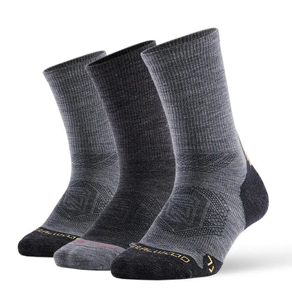 1/3 Pair ZEALWOOD Merino Wool Running Socks Men's Women's Outdoor Trekking Hiking Cushion Sports Socks Compression Breathable