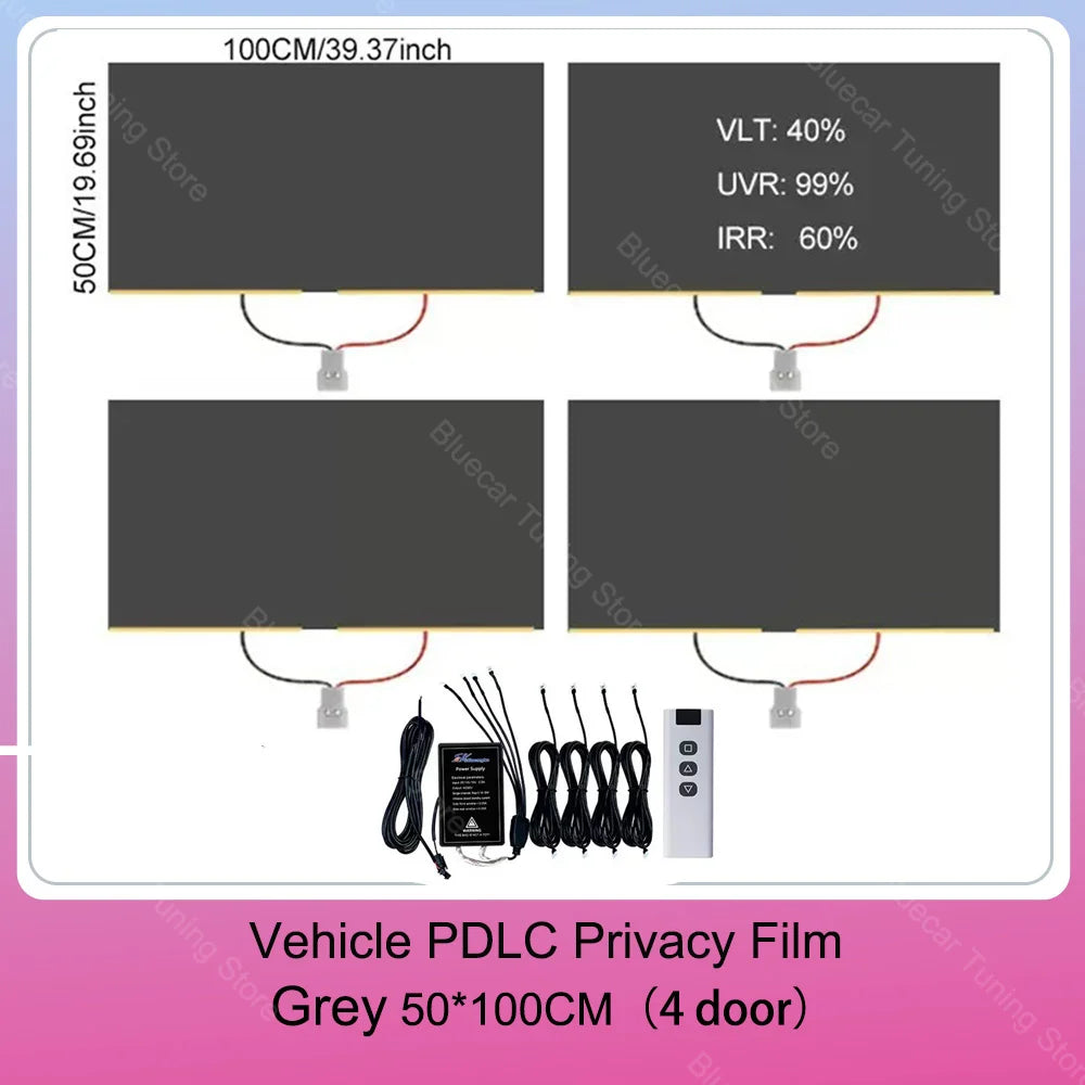 Automotive PDLC Smart Film for Car Windows | Switchable Privacy Glass Tint | Electric Smart Tint Film