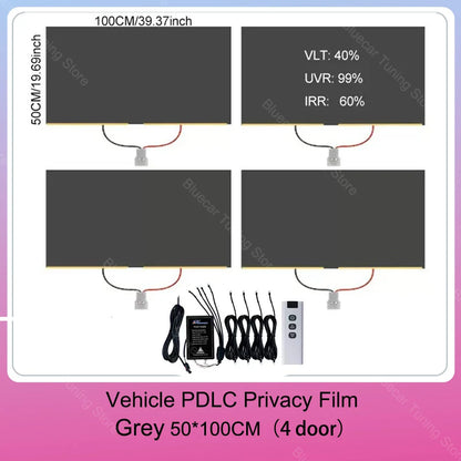 Automotive PDLC Smart Film for Car Windows | Switchable Privacy Glass Tint | Electric Smart Tint Film