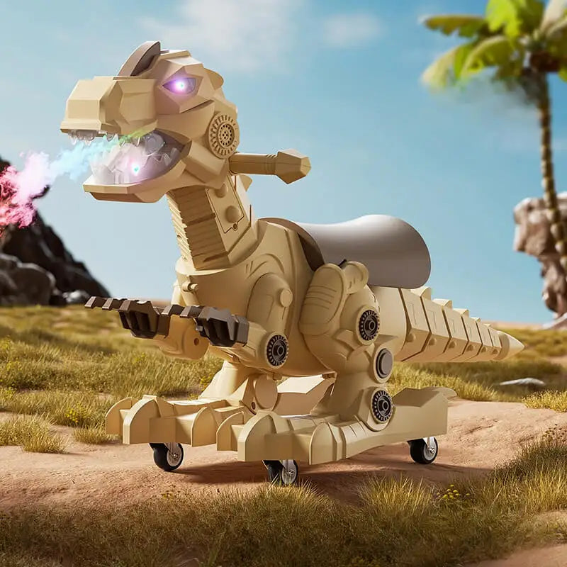 Toddler Dinosaur Ride On Car Baby Sliding Walker Balance Car Indoor Outdoor Riding Toy Dino Birthday Gift for Boys Girls