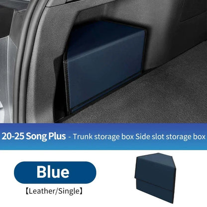 For Byd Song Plus Seal U 2020-2025 Car Foldable Trunk Storage Box Portable Multipurpose Organizer Case Side Groove Storage Box