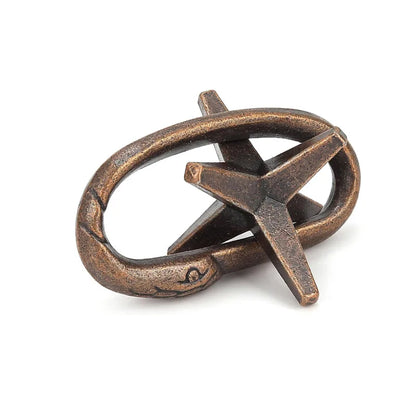 Metal and Wooden Brain Teaser Puzzles 3D Unlock Interlocking Disentanglement Educational Logic IQ Toys For Kids & Adults