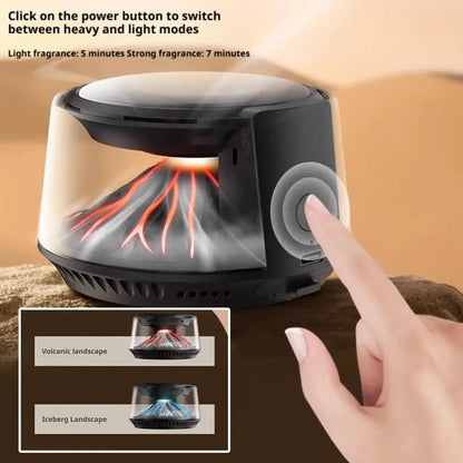 2026 NEW Car Perfume Diffuser, 360° View Mirror Mount Volcanic Iceberg Car Decoration Automatic Spray Air Freshener Car Interior