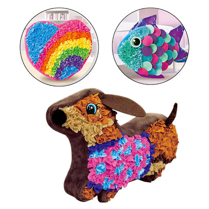 Lovely Plush Craft Pillow DIY Kits Art Crafts for Christmas Educational Toys