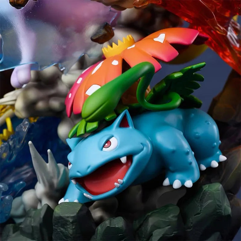 40cm New Pokemon Reverse Dream Pet Pikachu Evolution Group Gk Action Figure Model Toy Anime Decoration Small Sprite Frog Gifts