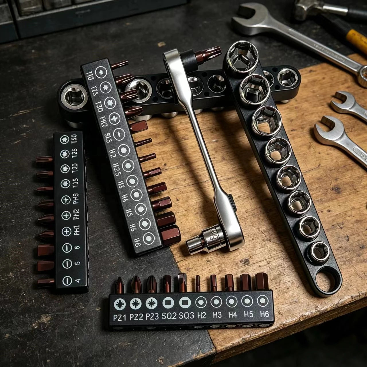 1/4" Mini Ratchet Wrench Drive Ratchet 72tooth Drive Socket and Screwdriver Hex Torque Wrench Multifunctional Hand Tools Repair