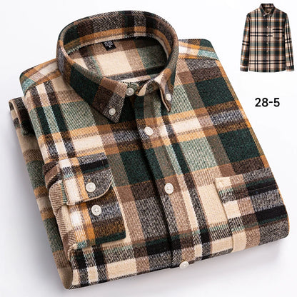 New in Shirt Plus Size 7XL 100% Cotton Long-Sleeve Shirts for Men Slim Fit Casual Plain Shirt Soft Keroan Designer Plaid Clothin
