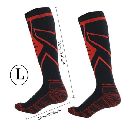 Men's Waterproof Knee-High Hiking Socks – Breathable Anti-Slip Outdoor Crew Socks for Trekking, Camping,Fishing Wet Terrain