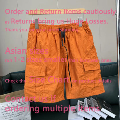26 New Compass Button Patch Men's Shorts Pants Male Summer Breathable Solid Color Linen Trousers Beach Shorts Fitness Streetwear