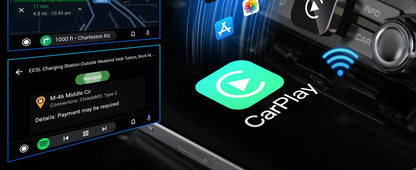 2-in-1 Wireless CarPlay & Android Auto Adapter , Universal Fit for Most Cars,  Wireless Connection, Plug & Play iOS/Android