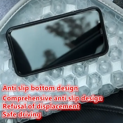 Car Gel Seat Cushion Silicone Mat Cool Gel Cooling Pad Universal Four Season Breathable Ventilate Vehicle Protector Mat Pad