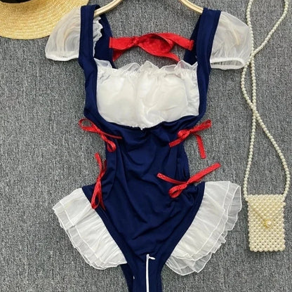 Cute Gray Rabbit Ear Hood Top Sexy Backless Slim Fit Bodysuit Zip Sleeveless Women Sexy Erotic Lingerie Bunny Cosplay Playsuit