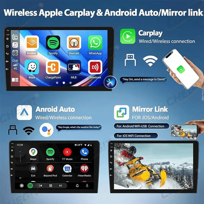 Universal 7"/9"/10“ 2DIN Android 13 4+64G Car Stereo Carplay Android Auto GPS Navigation Bluetooth FM RDS Radio WIFI Touchscreen