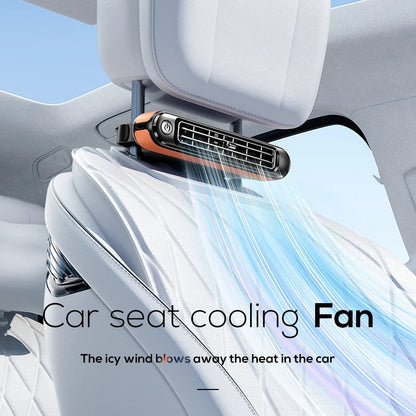 Yanace Portable Car Seat Cooling Fan USB Rechargeable Backseat Air Cooler with Strong Wind for Summer Travel Accessories