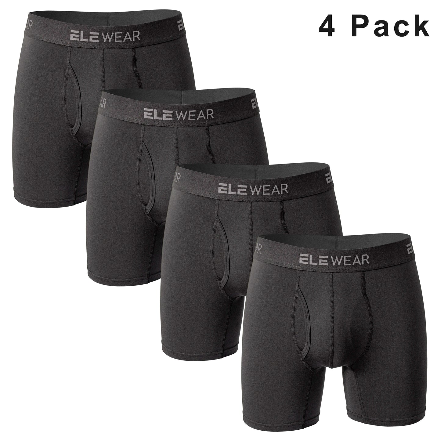 4 Pack Men Underwear With Opening Breathable Mens Boxershorts Men's Panties Underpants Plus Size Fashion Boxers Brief