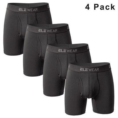 4 Pack Men Underwear With Opening Breathable Mens Boxershorts Men's Panties Underpants Plus Size Fashion Boxers Brief