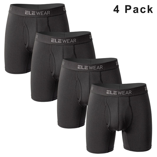 4 Pack Men Underwear With Opening Breathable Mens Boxershorts Men's Panties Underpants Plus Size Fashion Boxers Brief