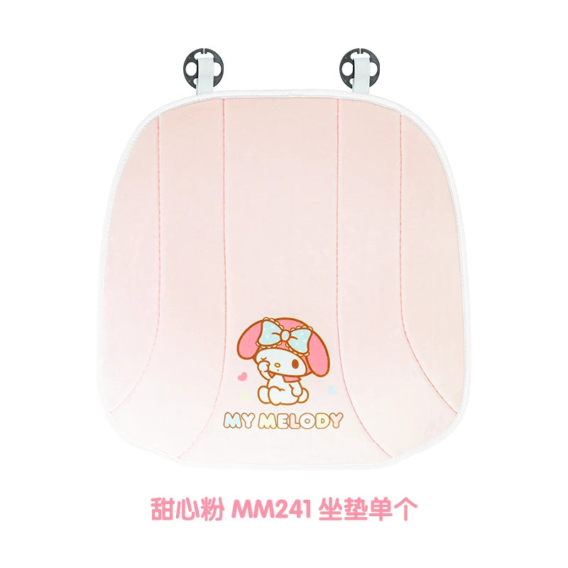 My Melody Car Seat Cushion Sweat Absorbing Plush Women's Cute Cartoon Pillow Comfortable Soft Cushion for Vehicle Seat
