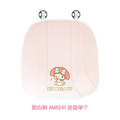 My Melody Car Seat Cushion Sweat Absorbing Plush Women's Cute Cartoon Pillow Comfortable Soft Cushion for Vehicle Seat