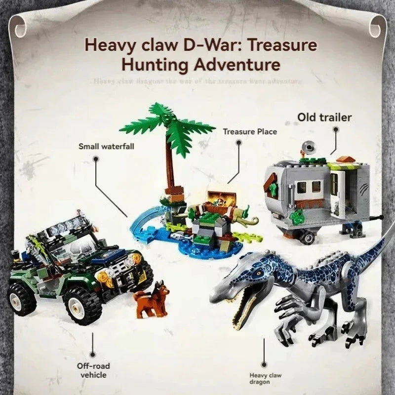 Compatible Sets Dinosaur Series 75935 Baryonyx Face-Off:The Treasure Hunt Building Blocks Model Fit MOC Sets Toys For Kids Gifts