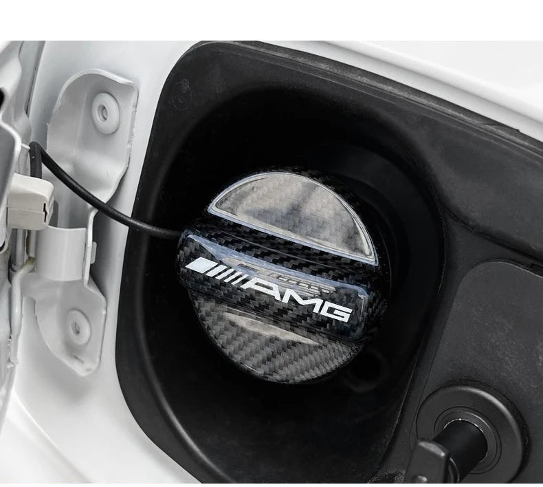Car Fuel Tank Cap Cover Frosted Aluminum Alloy Lid Auto Accessories For Mercedes Benz AMG A B C E G C260 E300L A200L GLC300 CLA