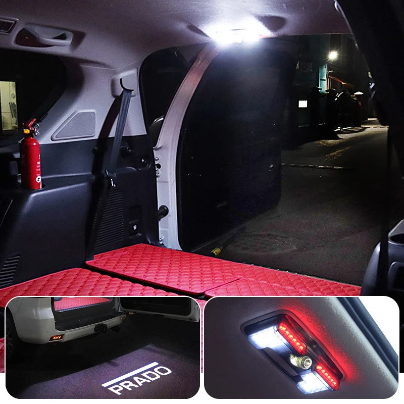 For Toyota Land Cruiser Prado 150 120 2003-2021 Upgraded  Accessories Trunk Tailgate Warning Light Lc150 LC120 Door Reading Lamp