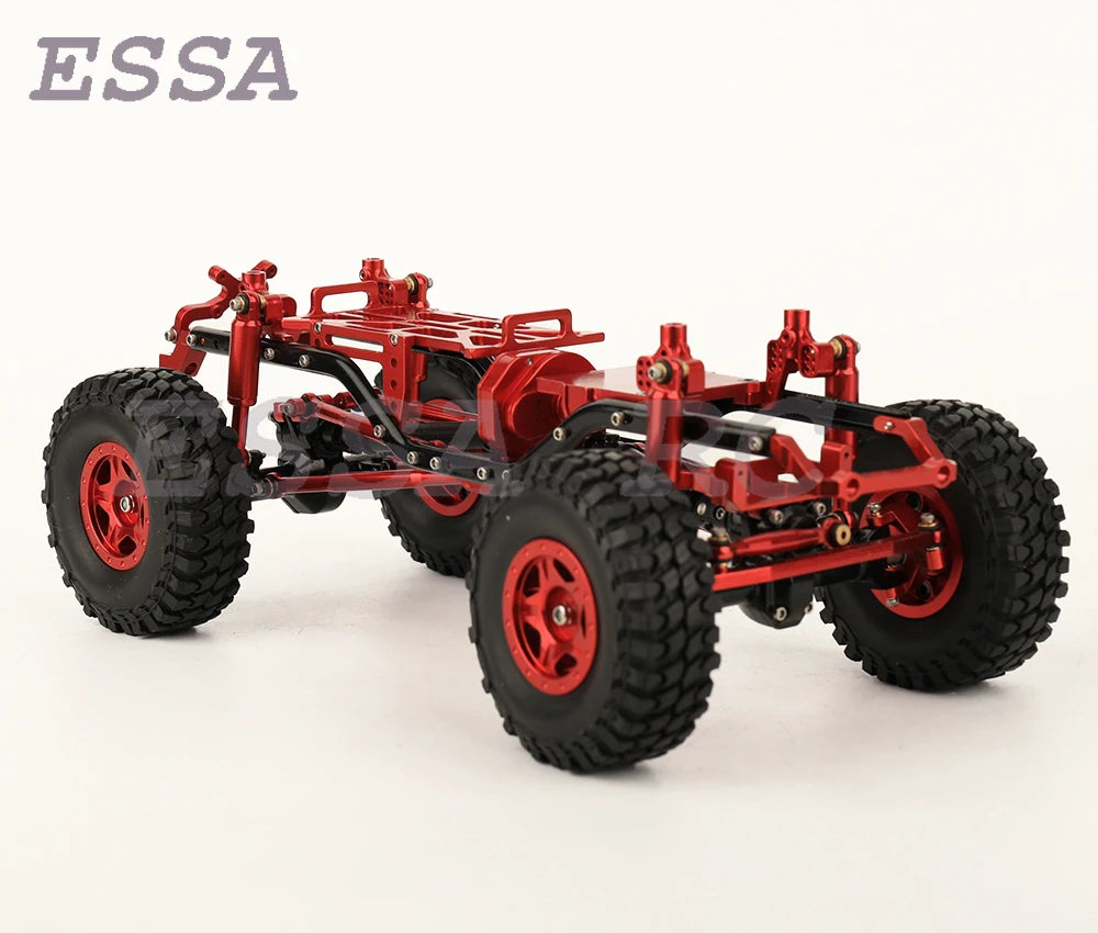 Axial SCX24 AXI00002 Wrangler Mini Model Car 1/24 RC Remote Control Climbing Car Off-road Car Metal Frame with Axles Wheel Hub
