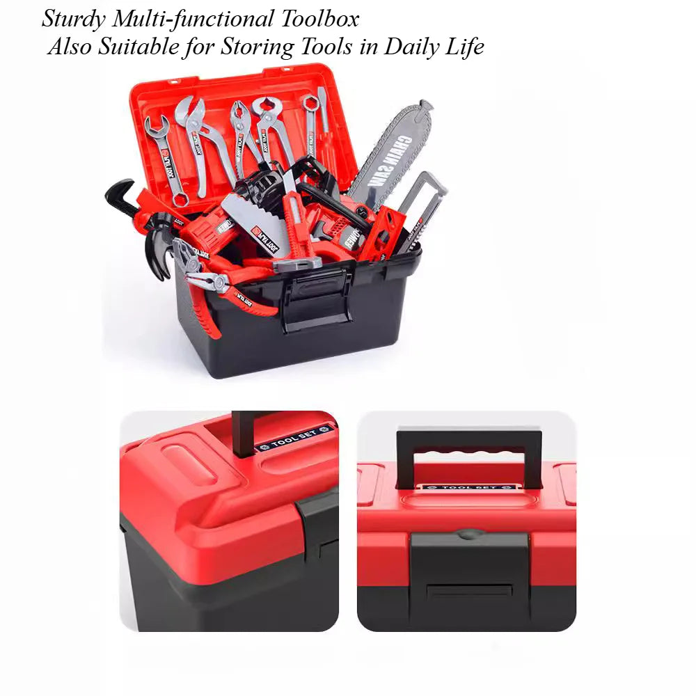 Repair Tool Set Pretend Play Toy Playset Power Drill Screwdriver for Build Simulated Construction Toys Birthday Gift