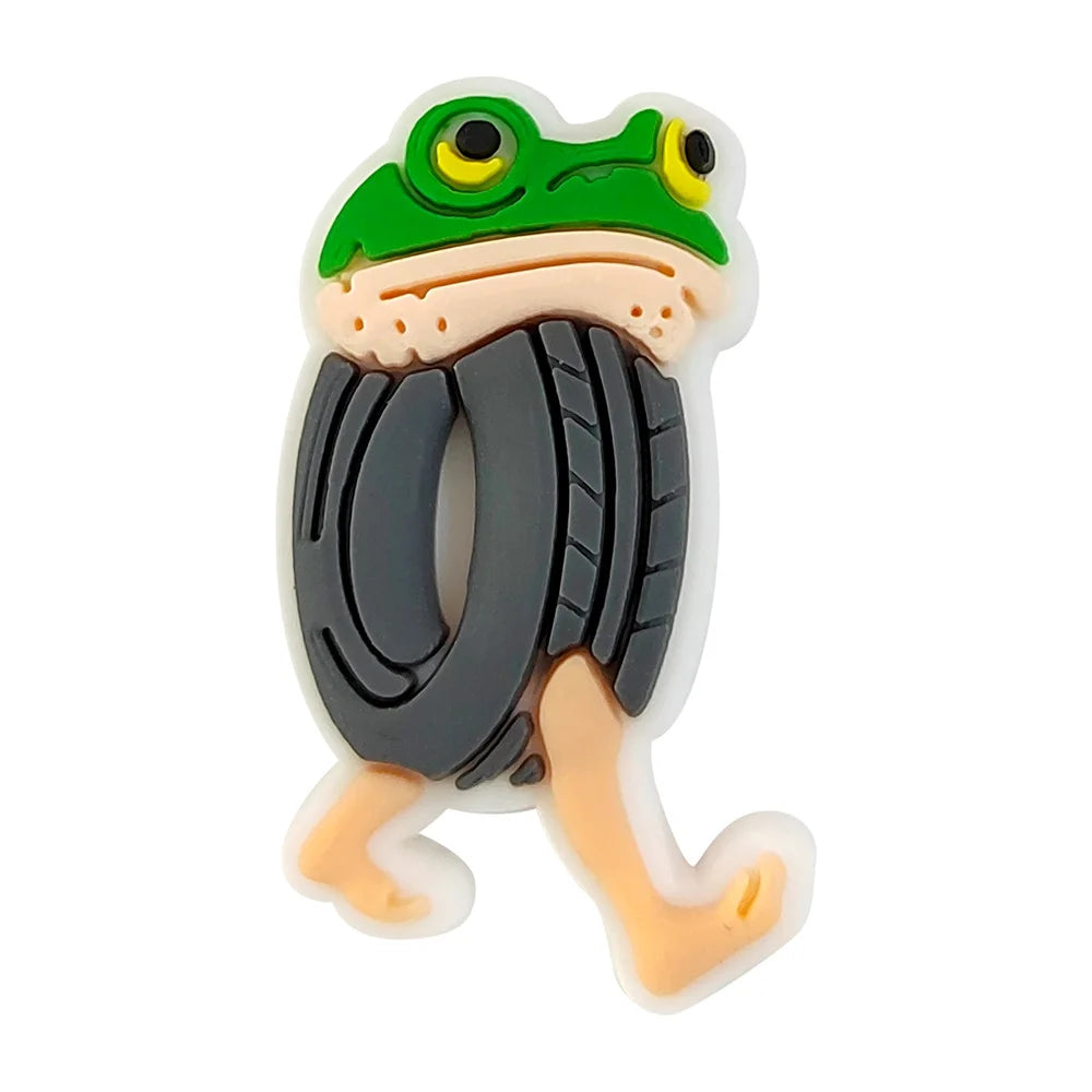 1-100PCS Italian Brainrot Funny Animal Shoe Charms Cartoon Clog Sandal Wristbands Decorations Shoes Ornaments Buckle Kids Gifts