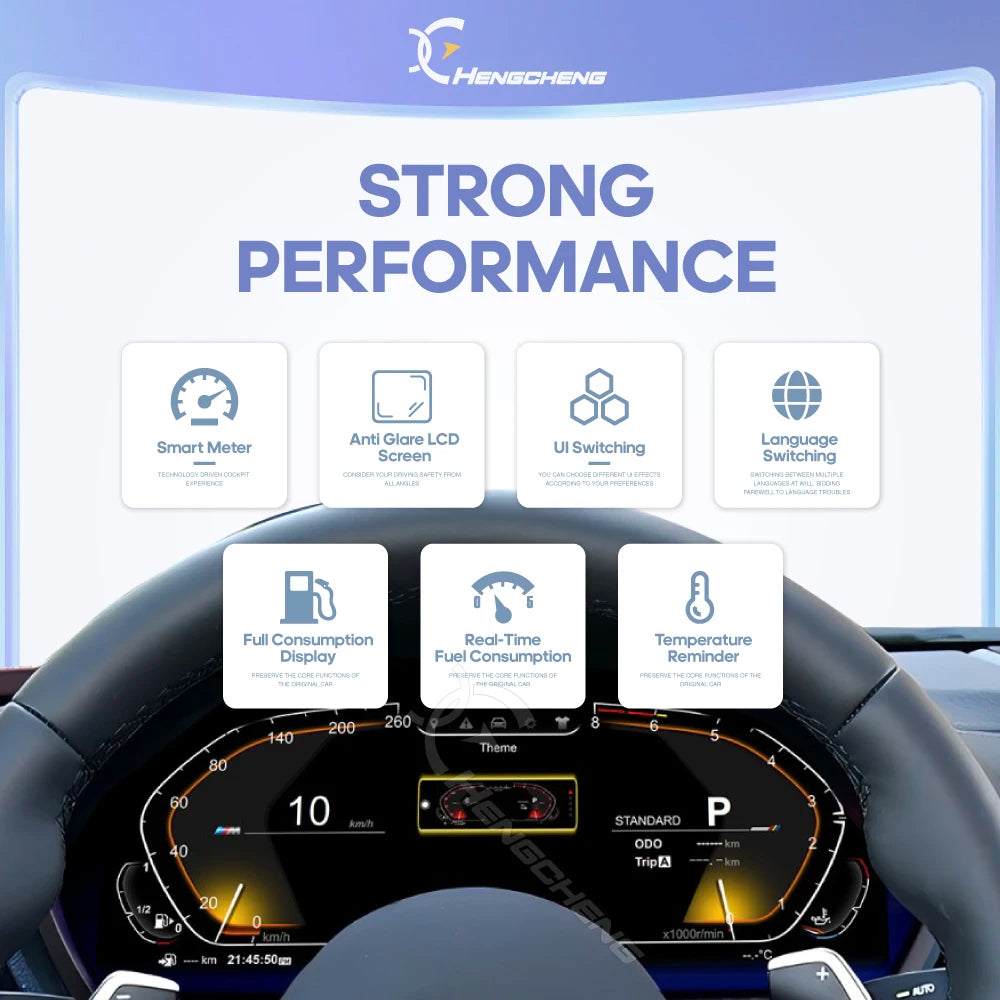 For BMW 3 Series 4 Series F30 F31 F34 F32 F33 F36 2013-2020 Car Digital Cluster LCD Dashboard Carplay Cockpit Virtual Instrument