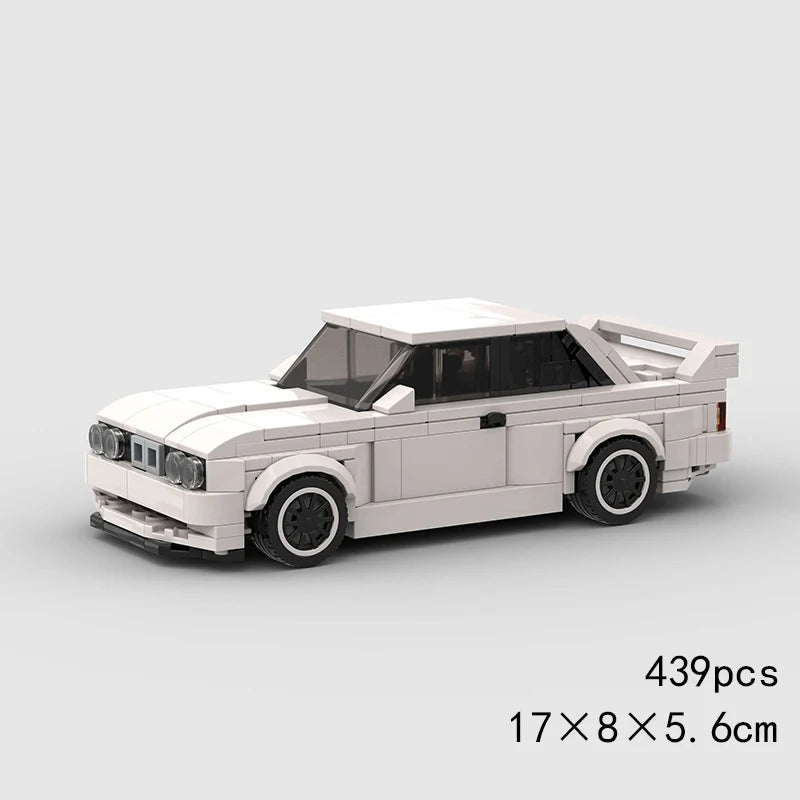 MOC Speed Sports Super Race Car Model Building Blocks Pickup Police Bricks City Racing Vehicle SUV Technical Rally Sport Toy