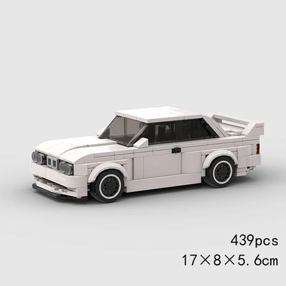 MOC Speed Sports Super Race Car Model Building Blocks Pickup Police Bricks City Racing Vehicle SUV Technical Rally Sport Toy