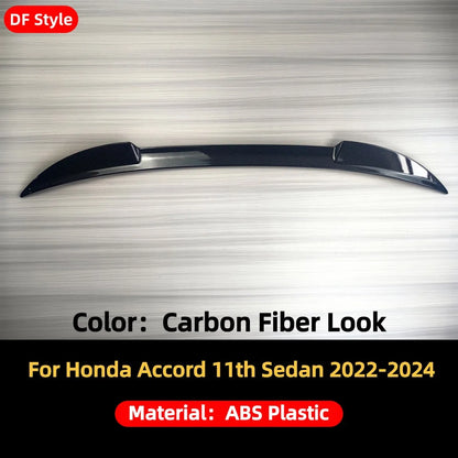 Air Deflector Boot Lip Rear Spoiler Wing Airfoil For Accord Honda 11th Gen Sedan 4 Door 2022-24 Car Styling Tuning Accessories