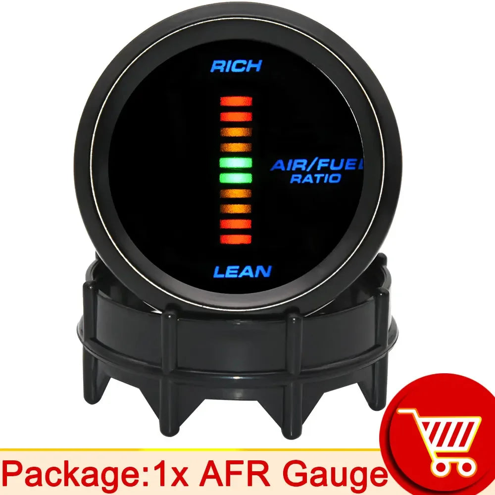 AD Digital Turbo Boost Gauge BAR PSI 52mm Car Water Temp Meter Oil Temp Oil Pressure Gauge Voltmeter Tachometer EGT Gauge Holder
