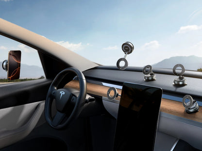 Joyroom Magnetic Car Phone Holder 360° Rotatable Suction Cup Phone Mount For Dashboard/Windshield For iPhone 4.7-7.0'' Phones