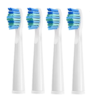 4 Pcs Electric Toothbrush Heads Compatible with Fairywill D7/D8/FW507/FW508/FW551/917/959/SG-E9 Moderately Soft Bristles Brush