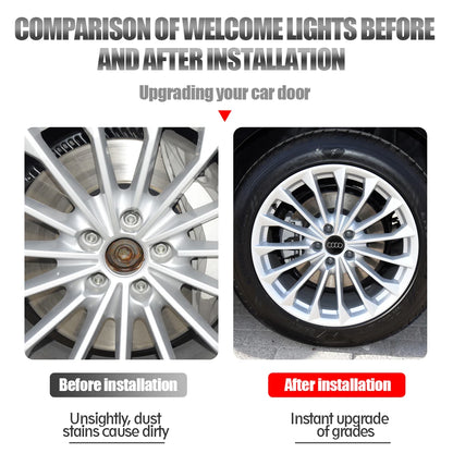 4PCS 59mm Car Wheel Center Hub Caps Replacement Hubcap Tire Rim Decoration Covers For Audi A1 B6 B7 A3 B8 A5 A4 A6 C5 C6 8P B5