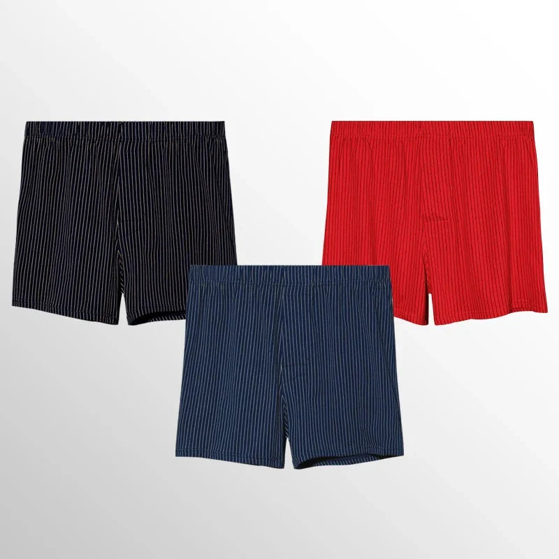 3pcThree pairs of loose cotton men's underwear, breathable home shorts, briefs, comfortable and loose home pajama pants, and Arr