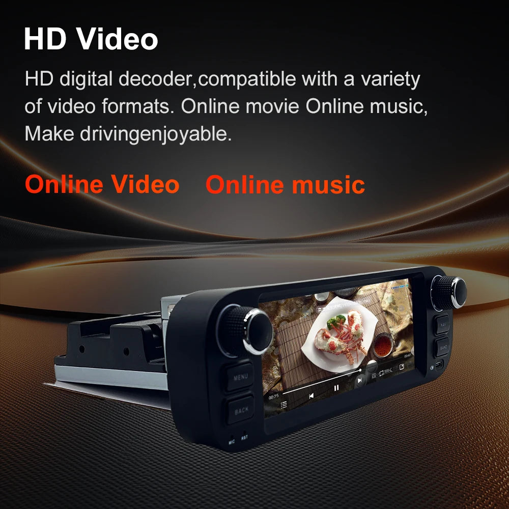 For Fiat Panda 2013-2020  Auto Multimedia Player  6.86" Touch Screen Steering Wheel Control Car GPS Navigation  Bluetooth Call