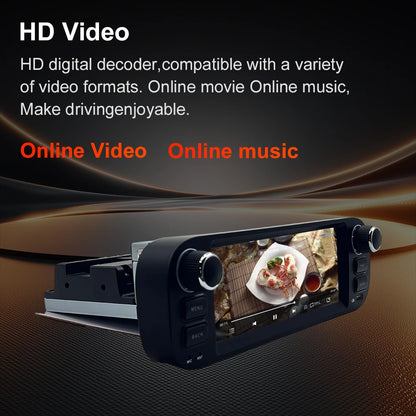 For Fiat Panda 2013-2020  Auto Multimedia Player  6.86" Touch Screen Steering Wheel Control Car GPS Navigation  Bluetooth Call