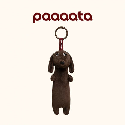 Paaaata Original Dachshund Plush Keychain Wire Haired Long Haired Stuffed Dog Bag Charm Keyring Gift For Pet Lovers And Friends